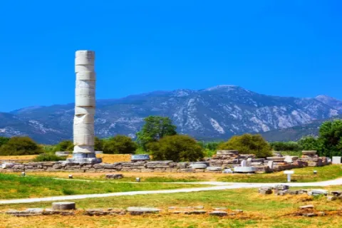 Het Heraion van Samos – ruïnes van de tempel van Hera