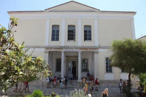 The Archaeological Museum of Samos with ancient findings and statues