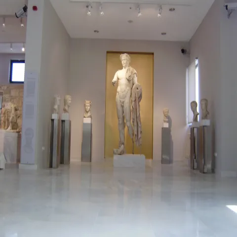 Het Archeologisch Museum van Pythagoreio met objecten uit het oude Samos